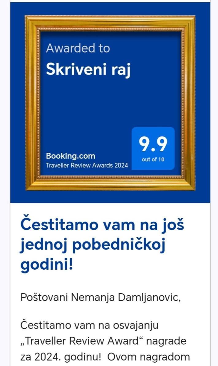 Hostal Skriveni Raj Gornji Milanovac Exterior foto